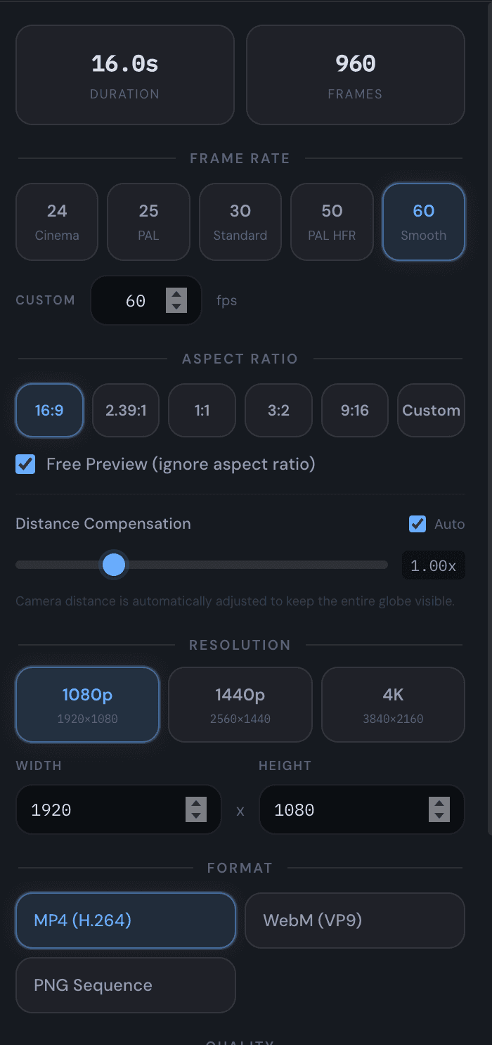 Up to 4K cinematic output